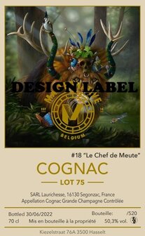 cognac #18 &quot;Le  Chef de Meute&quot; (Lot 75) - Malternative Belgium - 50,3%