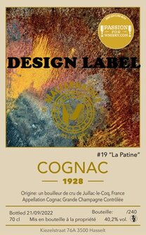 3cl - cognac #19 "La Patine" (1928) - Malternative Belgium - 40,2%