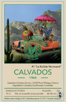 calvados #1 &quot;Le Bolide Normand&quot; (1964) - Malternative Belgium (Christian Drouin) - 44,1% 70cl