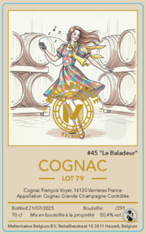 cognac #45 &quot;Le Baladeur&quot; (Lot 79) - Malternative Belgium (Fran&ccedil;ois Voyer) - 50,4% 70cl