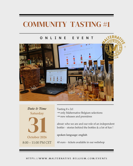 Online community-tasting #1 - 31/10/2026 - selecties Malternative Belgium (Engels)