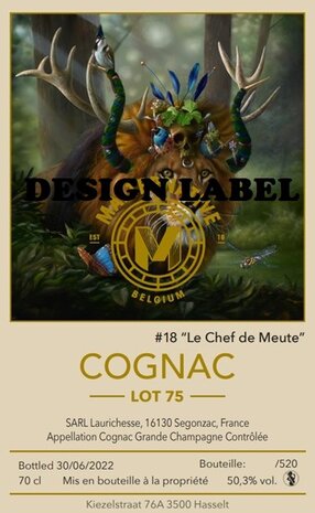 cognac #18 "Le  Chef de Meute" (Lot 75) - Malternative Belgium - 50,3%