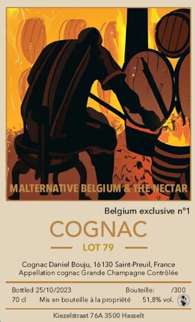 cognac Bouju Daniel Lot 79 Malternative Belgium & The Nectar #1 - 51,8% 70cl