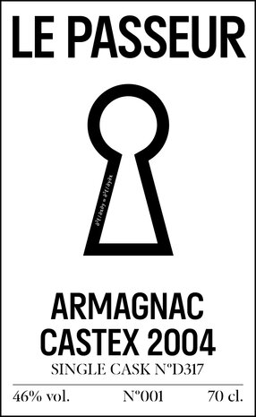 Armagnac Le Passeur - Castex - 2004 - 45,7% - 70cl