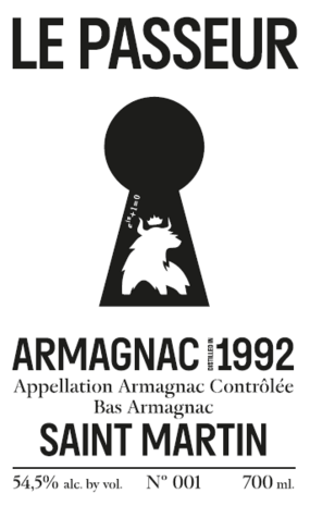 Armagnac Le Passeur - St-Martin (for US cask #63) - 1992 - 54,5% - 70cl