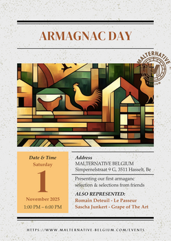 Armagnac-dag 01/11/25 @ Malternative Belgium Armagnac-dag 01/11/25 @ Malternative Belgium