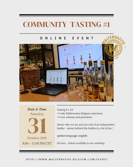 Online community-tasting #1 - 31/10/2026 - selecties Malternative Belgium (Engels)